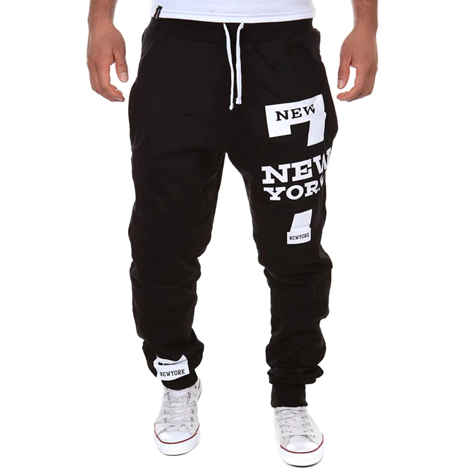 Men's Active Sweatpants Drawstring Elastic Waist