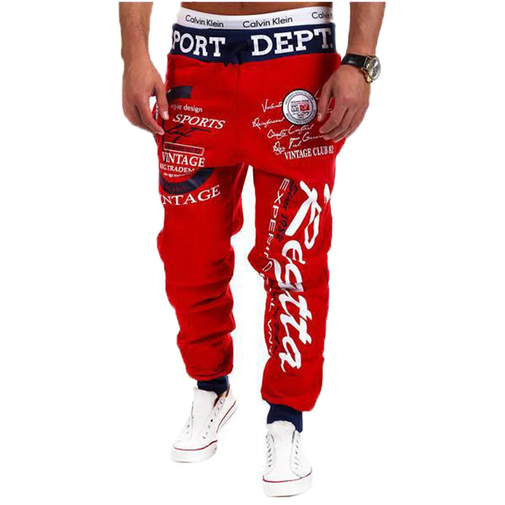 Men's Active Sweatpants Drawstring Elastic Waist