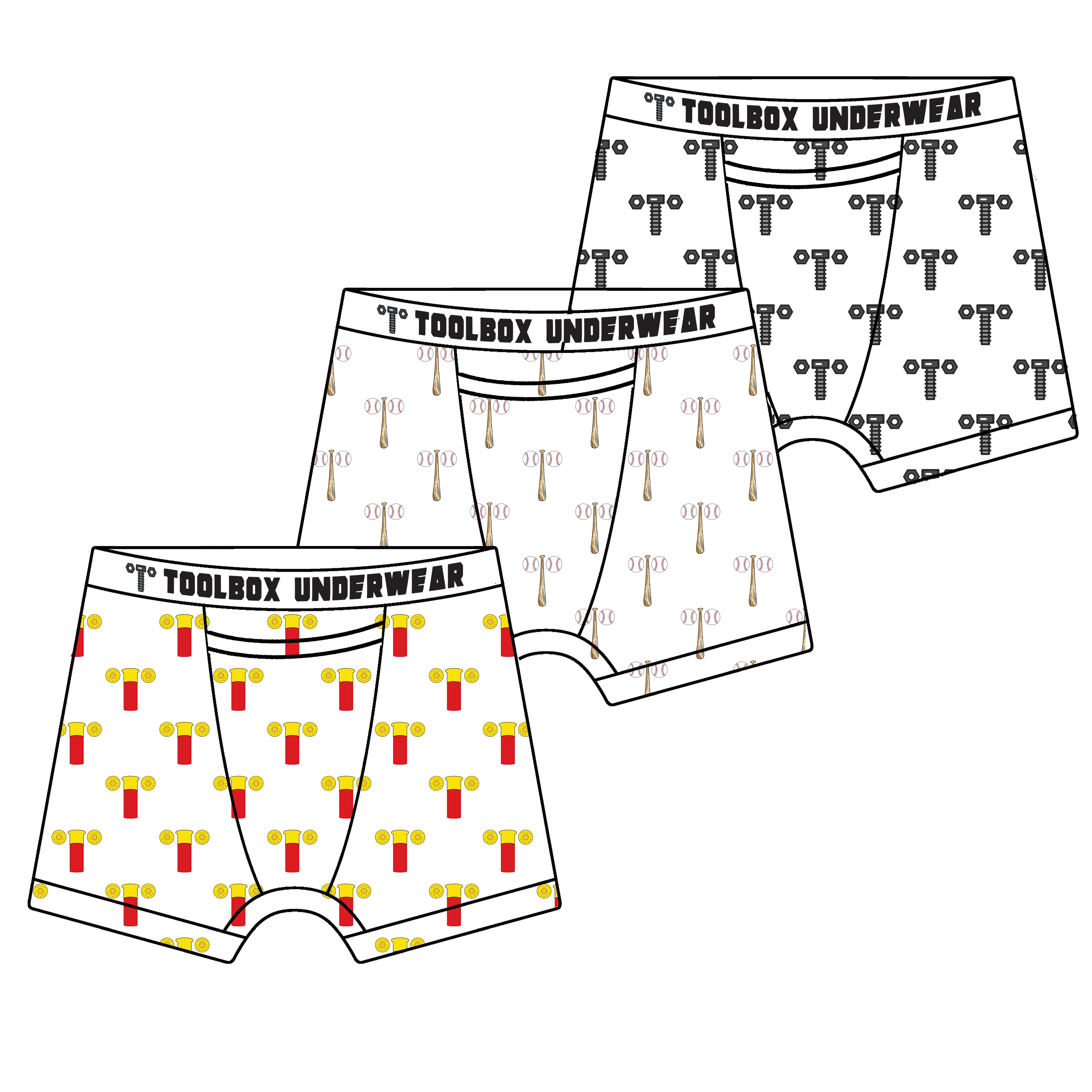 Toolbox Underwear - Patterns 3 Pack