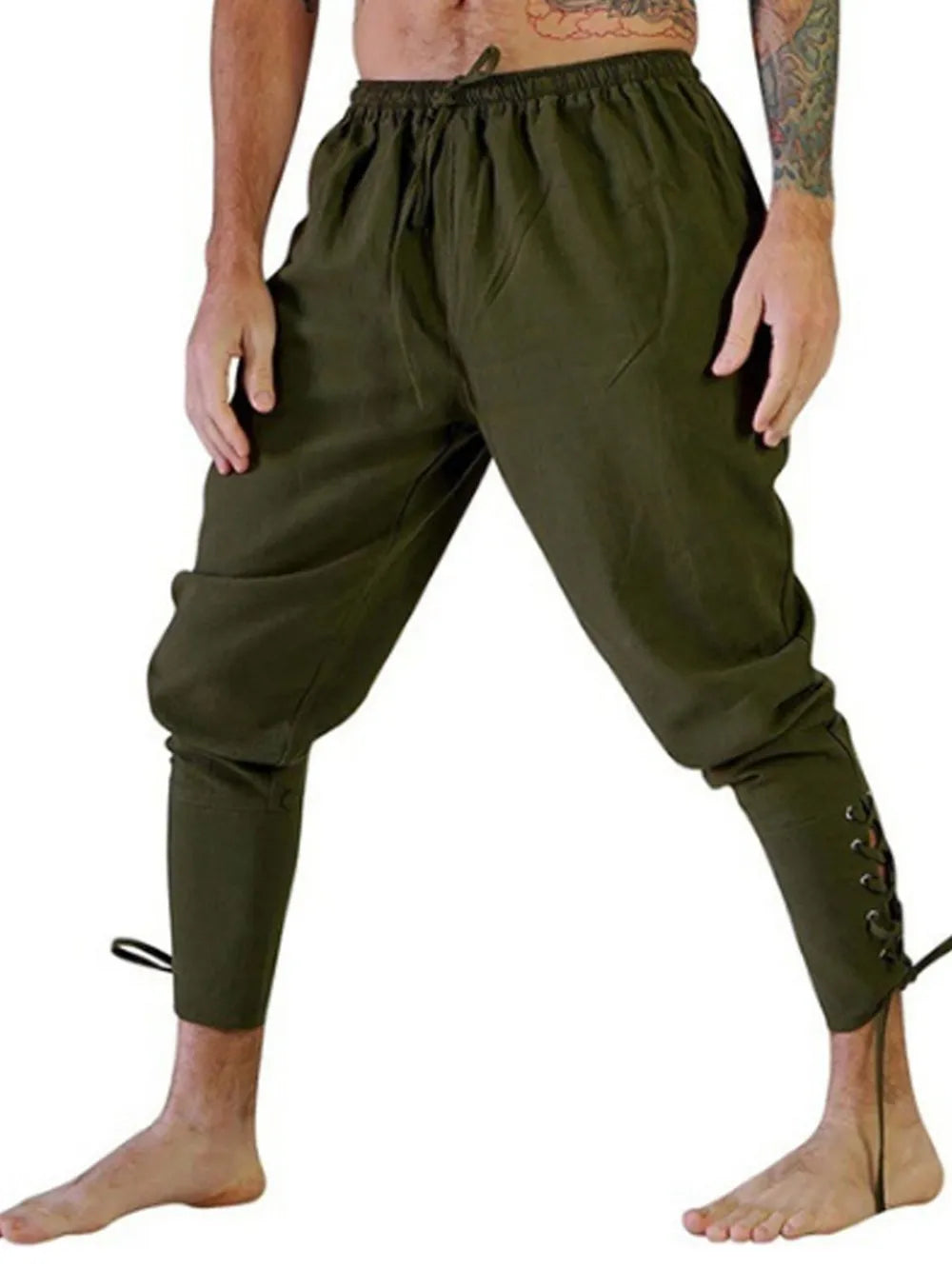 Men's Full Size Drawstring Joggers Plus Size