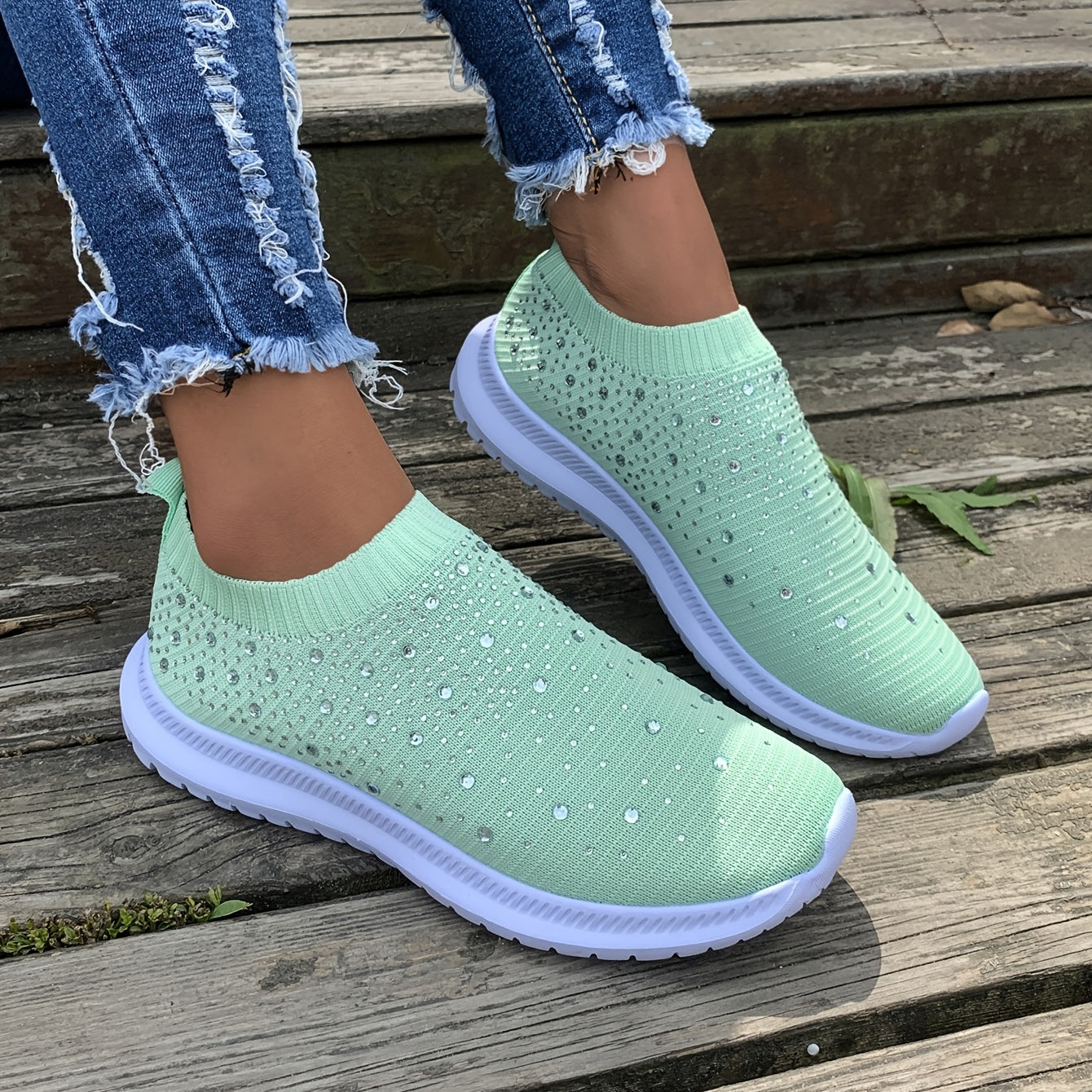 Women's Color block Mesh Platform Breathable Sneakers