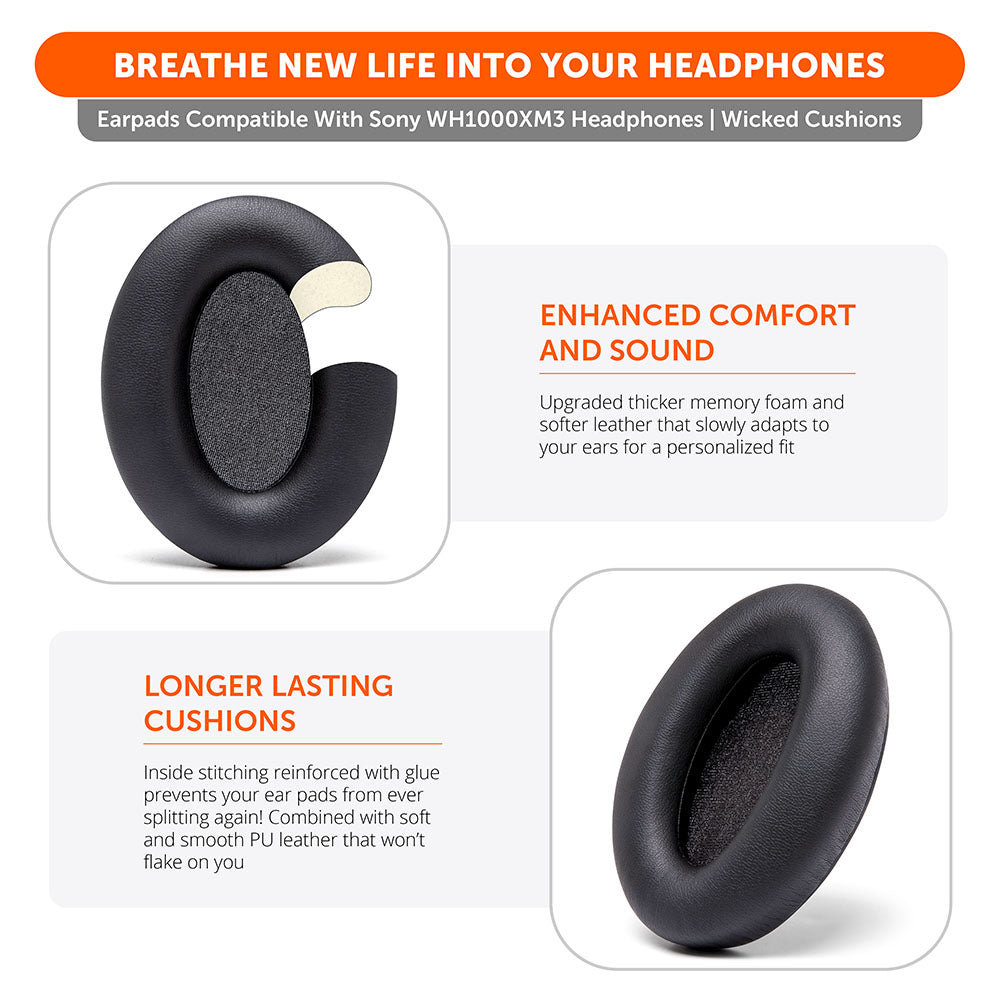 Ear Pads For Sony WH1000XM3 Over-Ear Headphones