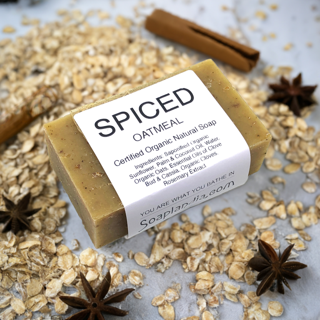 Spiced Oatmeal Bar Soap, Certified Organic