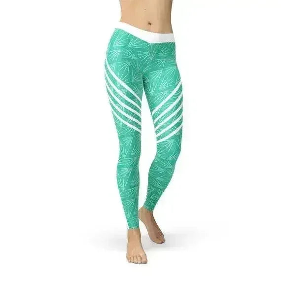 Turquoise Sports Leggings