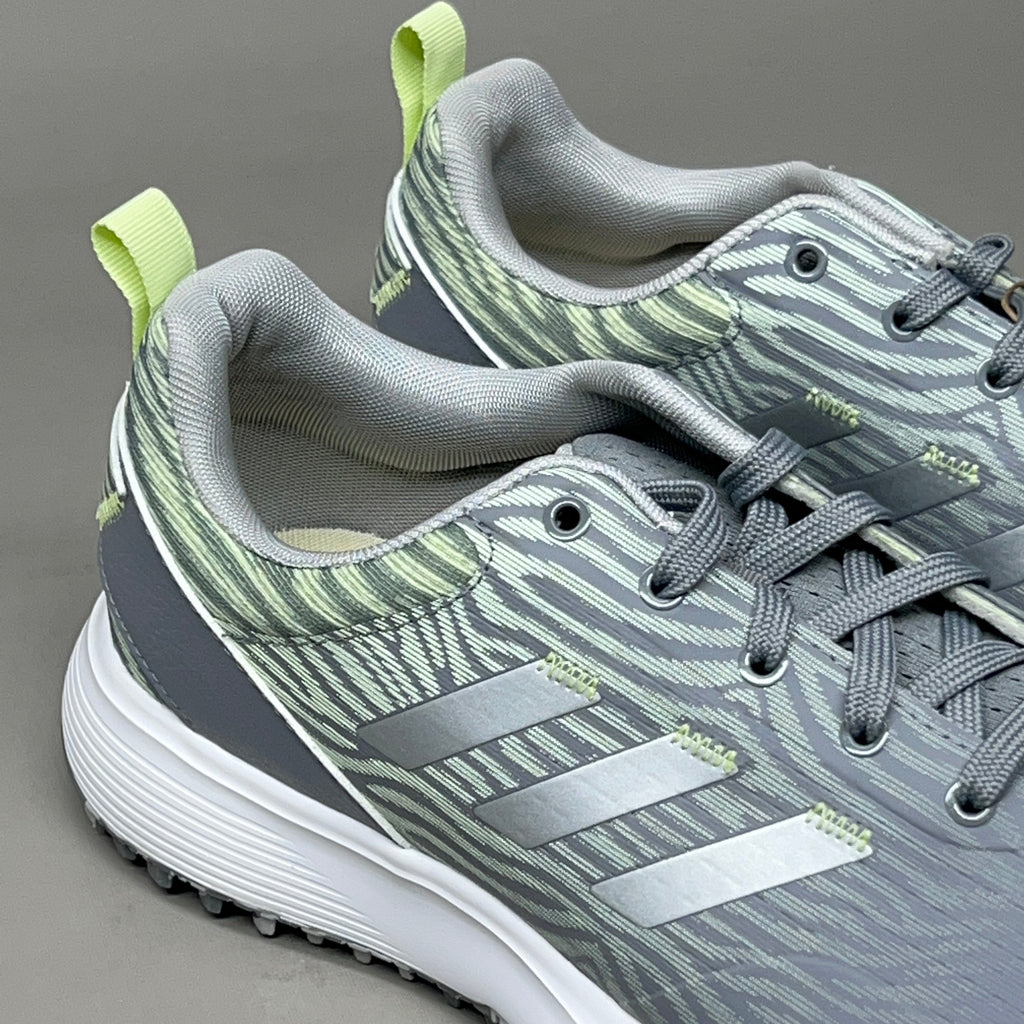 ADIDAS Golf Shoes W S2G SL Waterproof Women's Sz 5.5 Grey / Lime GZ3911 (New)