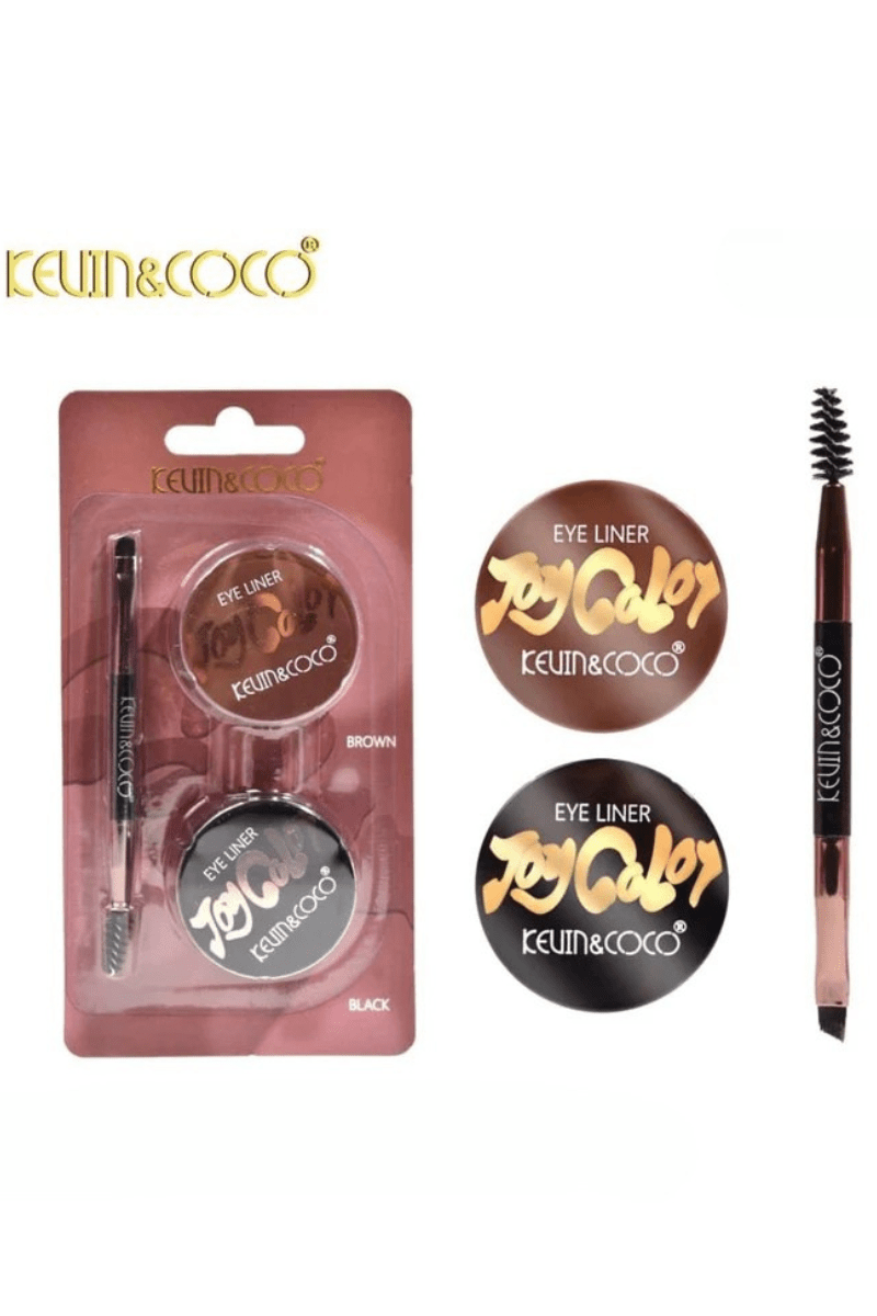 Kevin & Coco Joy Colors Eye Liner Brown & Black with Brush