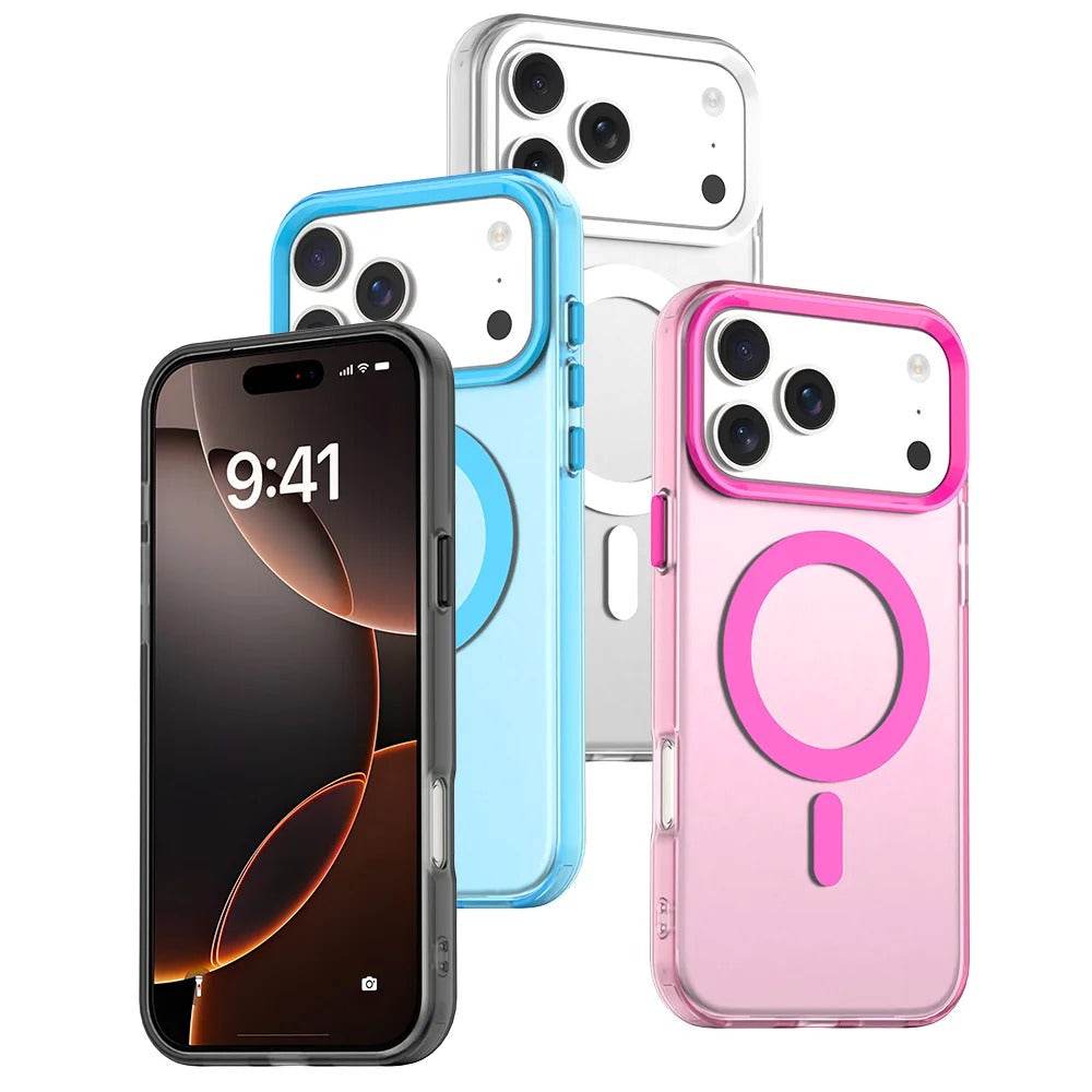 Luxury Magnetic Candy Case for iPhone 17 Pro, 17 Pro Max – Soft Skin Feel with Wireless Charging Support