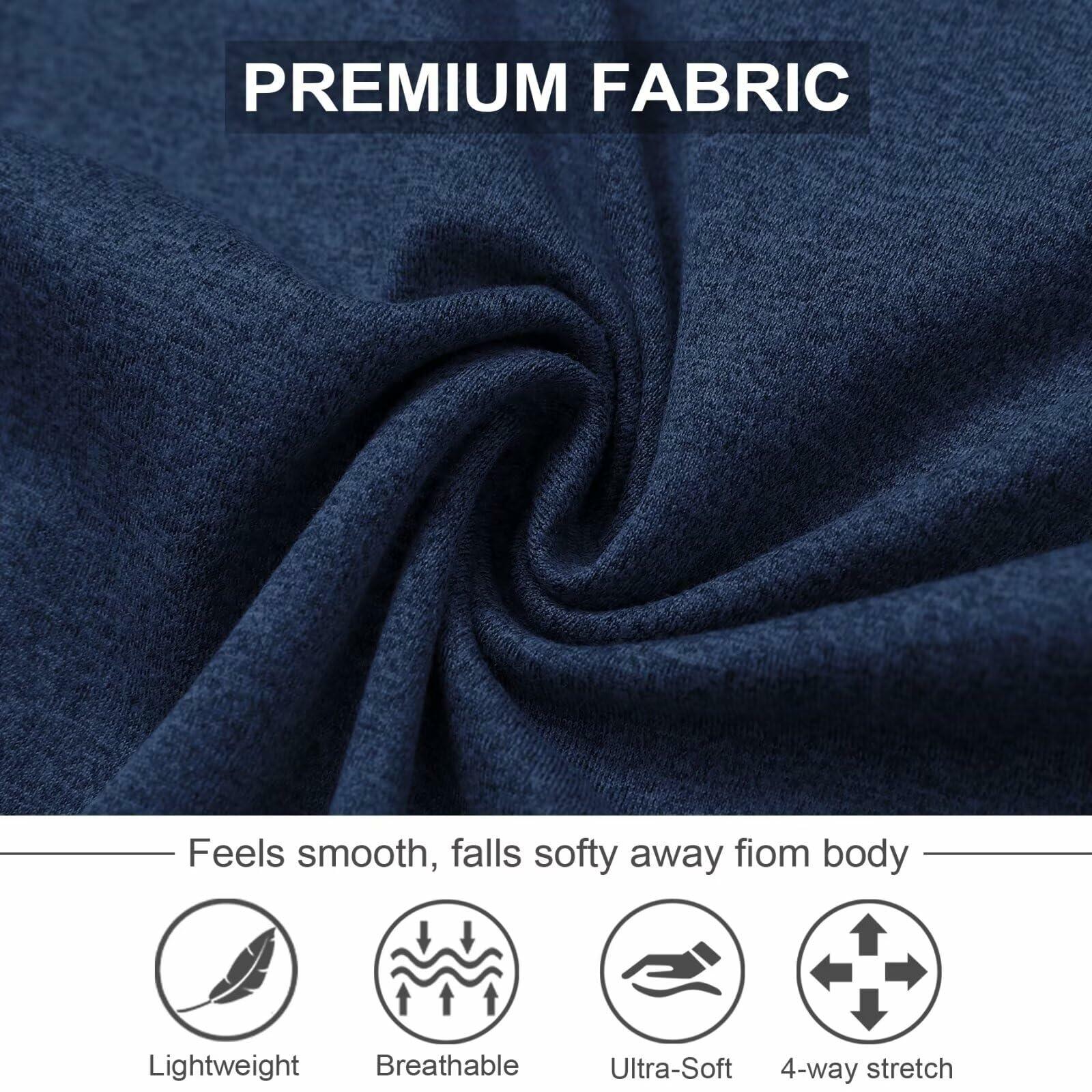 M MAELREG Mens Sweatpants Athletic Zipper Pockets Cobalt Heather Size L