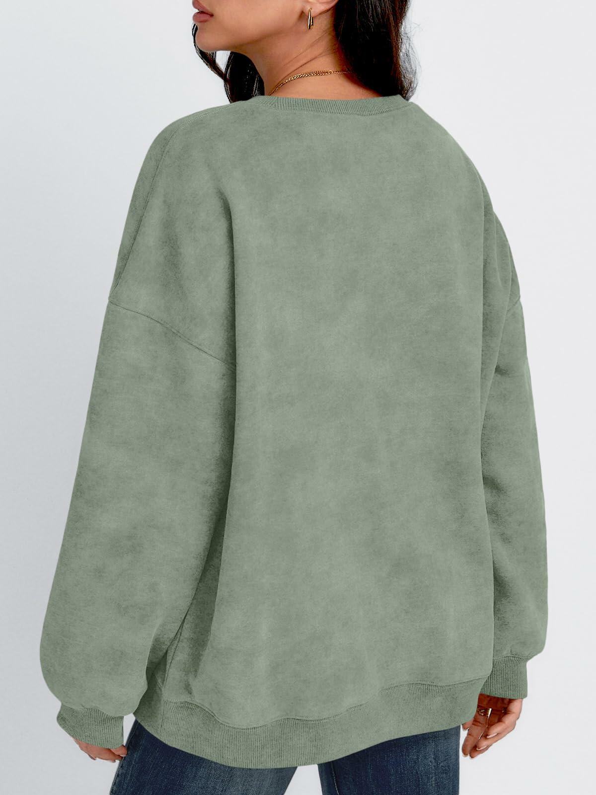 Trendy Queen Womens Oversized Sweatshirt Hoodie Brown Size M