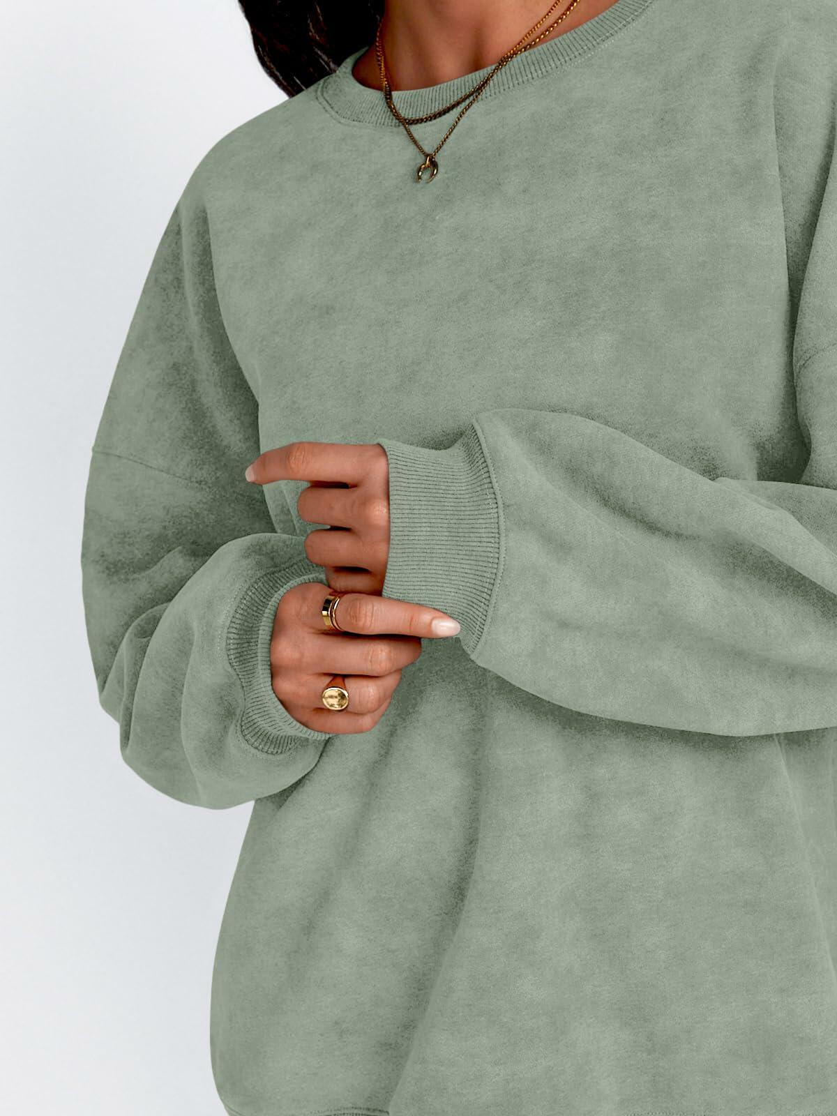 Trendy Queen Womens Oversized Sweatshirt Hoodie Brown Size M