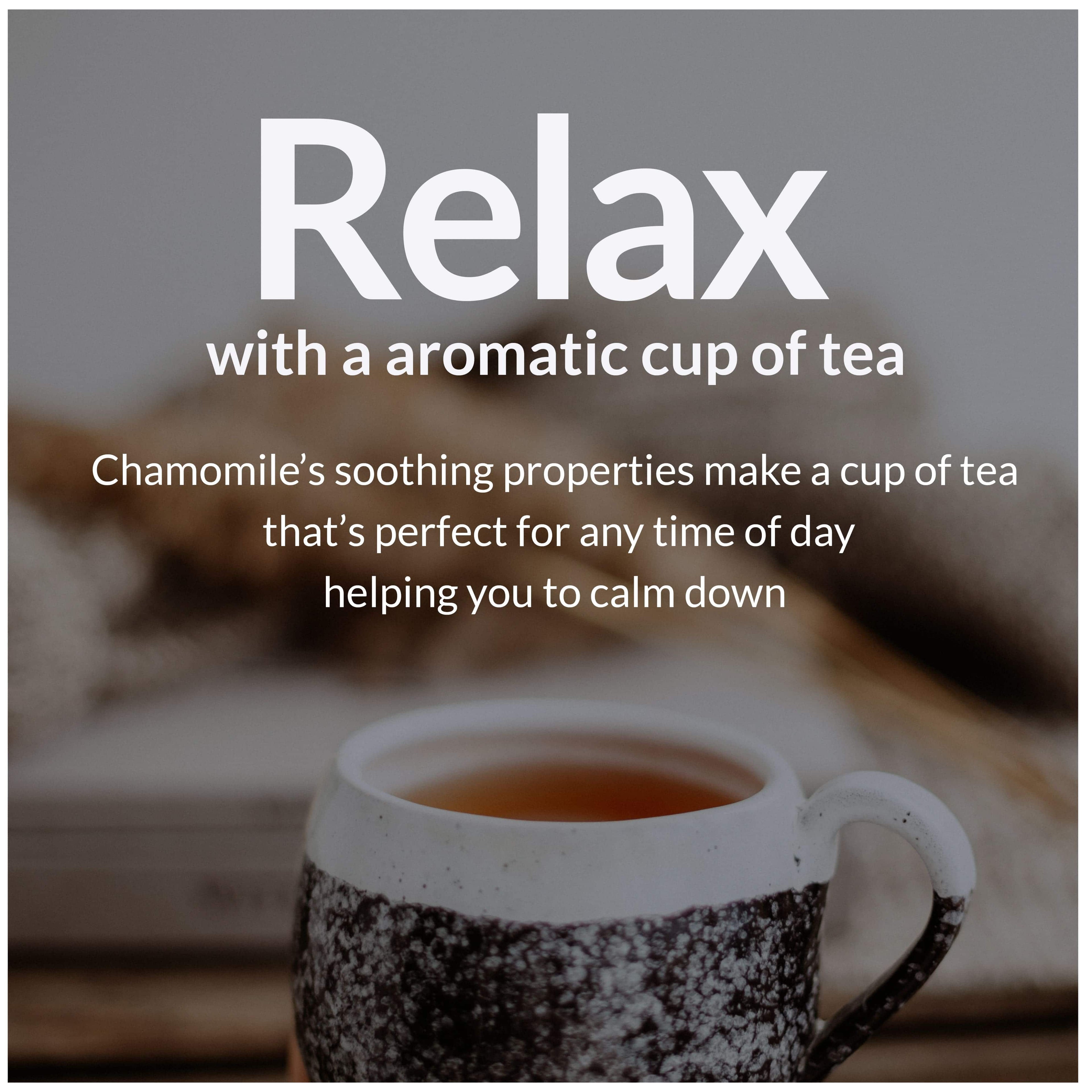 Akshit 75 Chamomile Tea Bags, 100%Pure Natural Chamomile Flowers, Calm Sleep Tea, Caffeine Free, Relaxing Tea, Non-GMO.