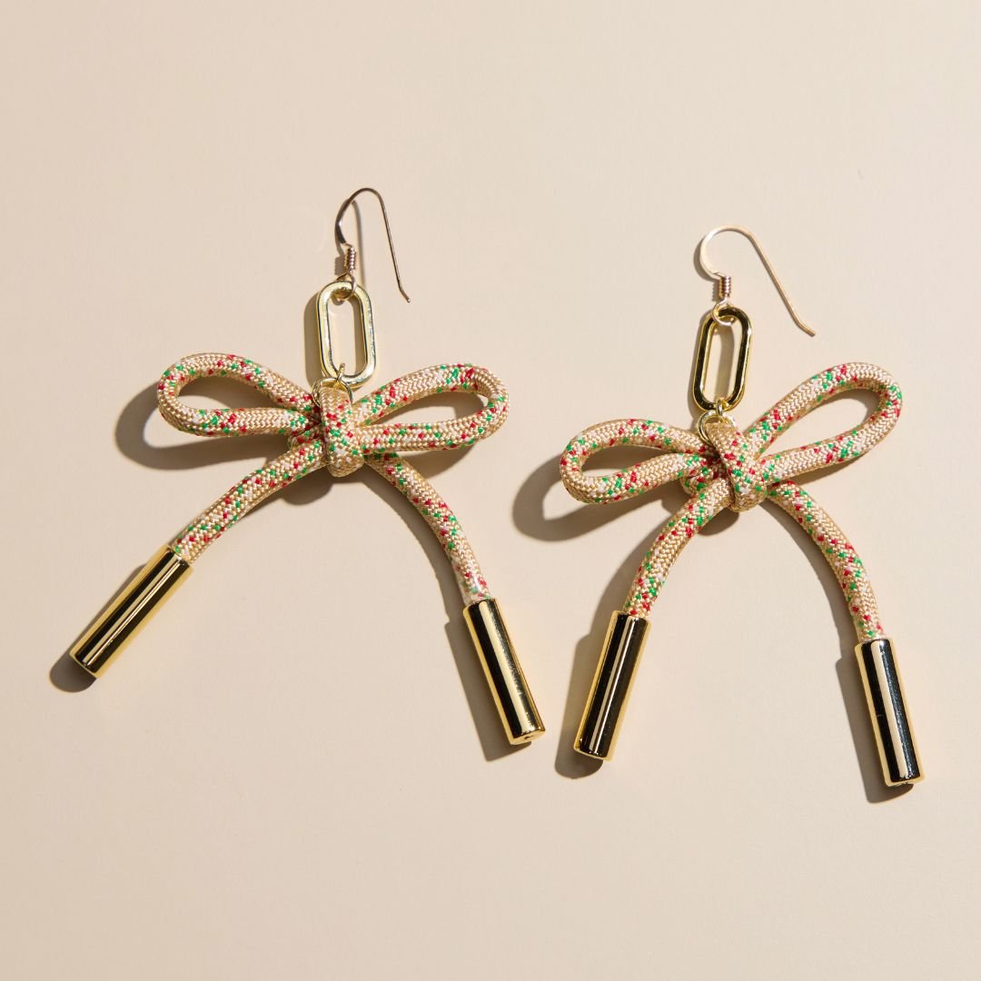 Sugar Cookie Simone Cord Earrings
