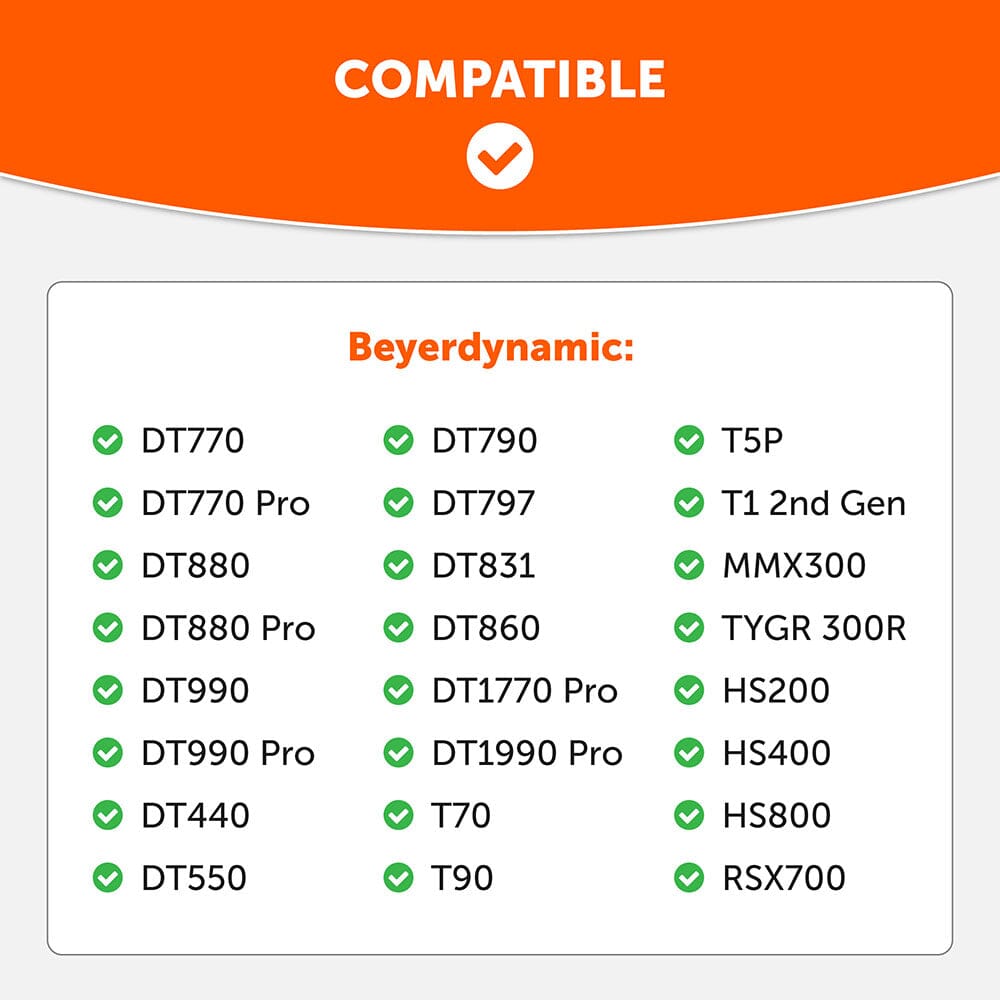 WC FreeZe DT770 - Cooling Gel Ear Pads for Beyerdynamic Headphones