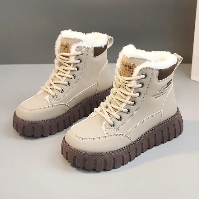Winter Boots for Women Padded Shoes Fashion Designer Keep Warm Plus Plush Snow Boot Woman Fur Sneakers Skateboard Shoes Footwear
