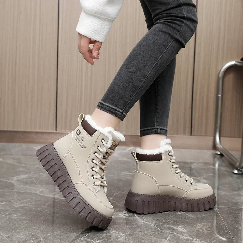 Winter Boots for Women Padded Shoes Fashion Designer Keep Warm Plus Plush Snow Boot Woman Fur Sneakers Skateboard Shoes Footwear